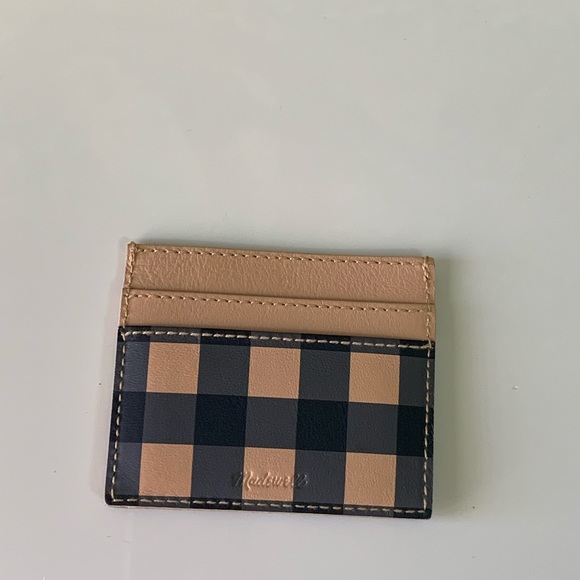 Madewell the leather card case gingham edition - Picture 10 of 13